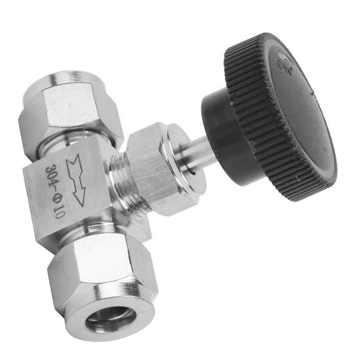 Ulisem Vanne à Aiguille En Acier Inoxydable, Soupape à Aiguille à Haute Pression 304 Vanne En Acier Inoxydable 2 Voies A Haute Pression Controle De Debit D Pour Le Liquide Dhuile De Gaz Eau 6 89467078