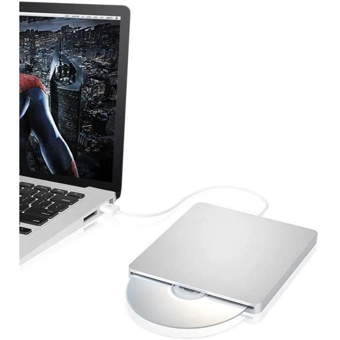 Cd Rom Rom Spring Persist-Lecteur de DVD CDUSB C Type-C ultra mince CD portable DVD RW ...