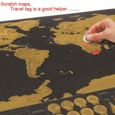 Carte du Monde à Gratter Scratch Map - Noir-2