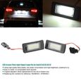 Drfeify éclairage de plaque d'immatriculation Lampe de signal de lumière de plaque d'immatriculation LED pour Audi A1 A4 A5 A6 A7-2