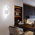 DELAVEEK Applique Murale Intérieur LED 22W Lampe de Murale Simplicité Modern Lustre Blanc Froid Applique  pour Salon Chambre-2