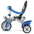 Tricycle évolutif SMOBY Baby Balade - Roues silencieuses - Bleu-2