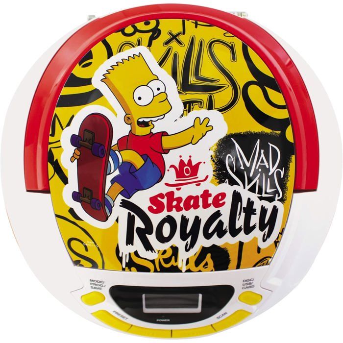 Simps Mp3 Radio Cd Mp3 Usb Simpsons Enfant - Cdiscount Jeux - Jouets