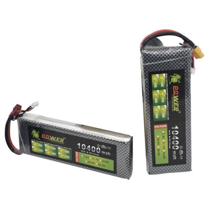Batterie Li-Po 14.8V 20C 1650mAh pour Radiocommande et Drone