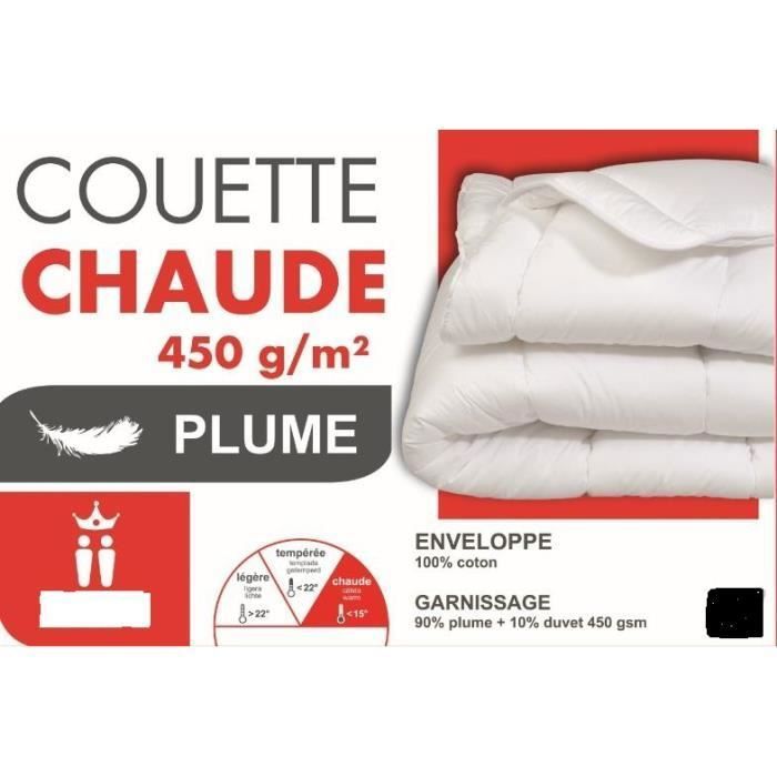 Mortreux Couette Blanche Chaude 220x240 - 13069 pas cher 