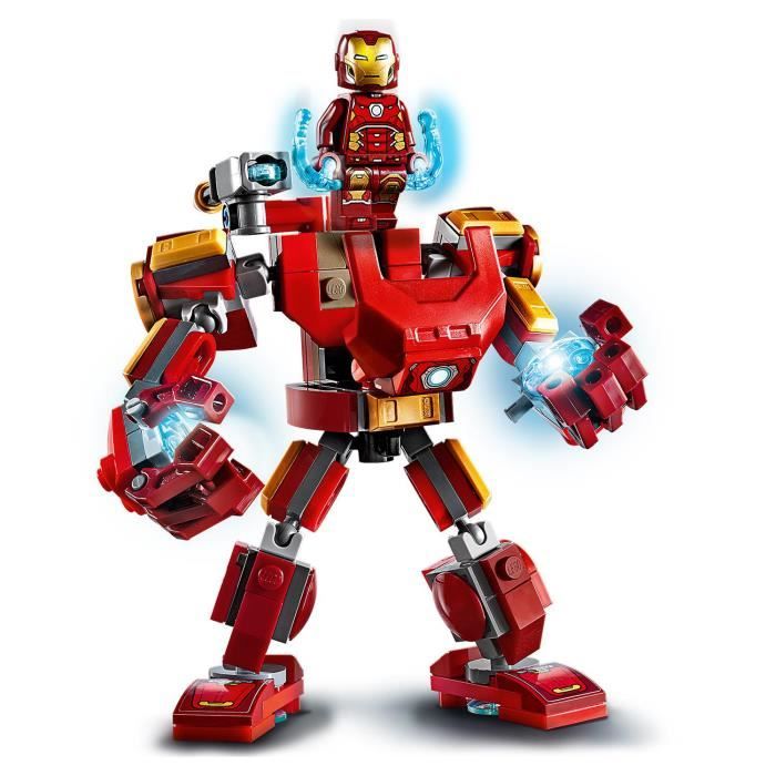 LEGO 76140 Marvel Super Heroes Le Robot d’Iron Man, Figurine de Combat pour  Enfants de 6 Ans et Plus