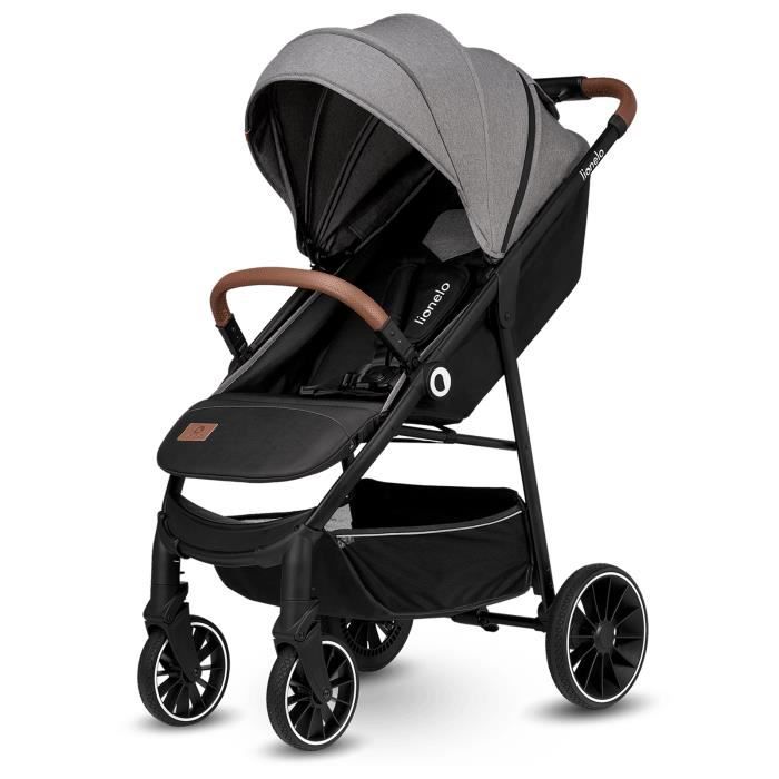 LIONELO Alexia - Poussette bébé compacte - De 6 à 36 mois - Capote XXL pour  protection solaire - Moustiquaire inclu - Noir - Cdiscount Puériculture &  Eveil bébé