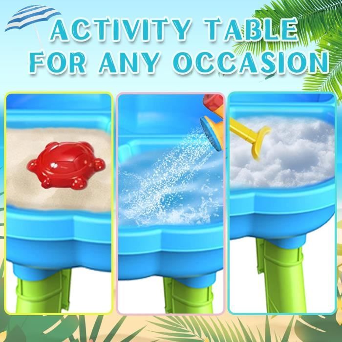 Table Eau Sable Enfant - Jeux D'eau Extérieur Pour Enfants Avec 37