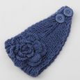 3 -Bandeau chaud en laine tricoté pour femme adulte, serre tête, serre tête, oreillette, collection automne hiver-3