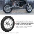 ZJCHAO Roue de moto Roue de pneu avant arrière de moto de 12,5 x 2,75 pouces avec jante pour Coolster 49cc 2 temps Mini Dirt Bike-3