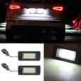Drfeify éclairage de plaque d'immatriculation Lampe de signal de lumière de plaque d'immatriculation LED pour Audi A1 A4 A5 A6 A7-3