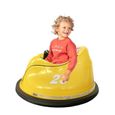 KIDI CAR - Voiture électrique enfant - Auto-tamponneuse 360°- Télécommande contrôle parentale - Ceinture de sécurité  - Jaune-3