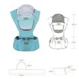 Front Premium Hipseat Porte-bébé Baby Carrier,Multifonctionnel, Ergonomique,100% Coton, Boucle Rotative à Papillon, 6 positions de-3