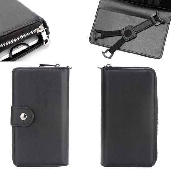 Étui Flip Book Pour Huawei Honor View 10 Lite / Honor 8X - Coque Cuir + Verre Trempé - Neuf