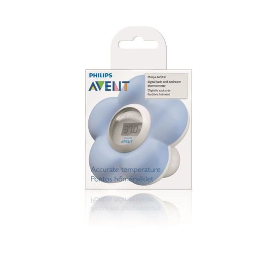 Philips Avent Sch550 Thermometre Bain Et Chambre Pour Bebe Bleu Cdiscount Puericulture Eveil Bebe