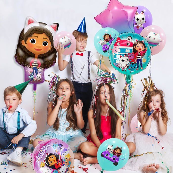 Gabbys Dollhouse Anniversaire Décoration,Gabbys Dollhouse Fête