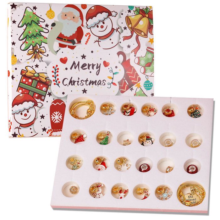 Calendrier De L'Avent Bijoux 2025 Pour Fille - DIY Bracelets Et Colliers, 24 Surprises - 3