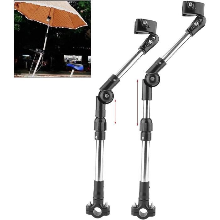 Support De Parapluie Réglable - Pas Besoin D'aucun Outil Pour Attacher Le Parapluie - Support De Connecteur De Parapluie Sur Fauteuil Roulant, Déambulateur, Vélo, Landau, Poussette, Trépied D'appareil