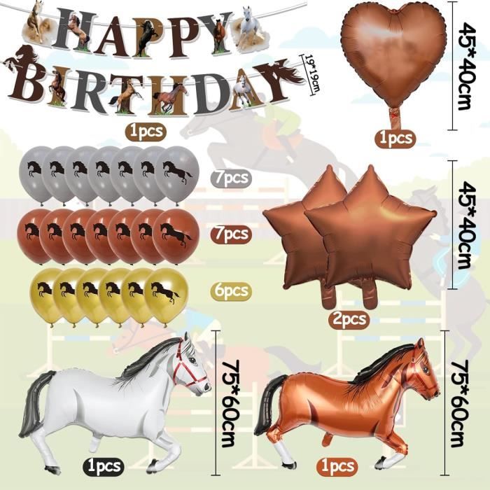 110 Pièces Cheval Party Cadeaux, Sac Deco Anniversaire Cheval, 12 Pièces Bracelet Cheval Et Porte Clé Cheval, Autocollant Cheval Pour Cadeau Anniversaire Enfant Cheval Party