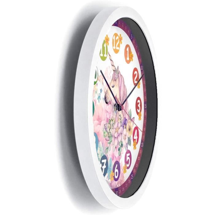 Pendule Et Horloge De Chambre D Enfant - Limics24 - Murale Enfant  Apprentissage Couleur Arc-En-Ciel 3D - Cdiscount Jeux - Jouets