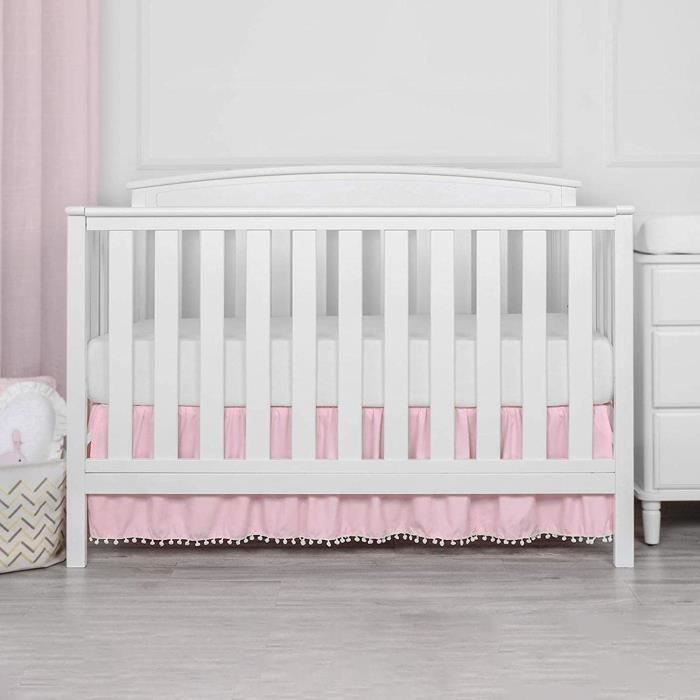 Jupe de lit sales bébé rose