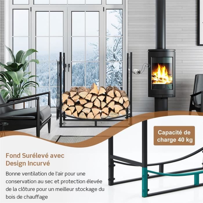 COSTWAY Porte b che en Fer avec 4PCS Serviteur de Chemin e 6