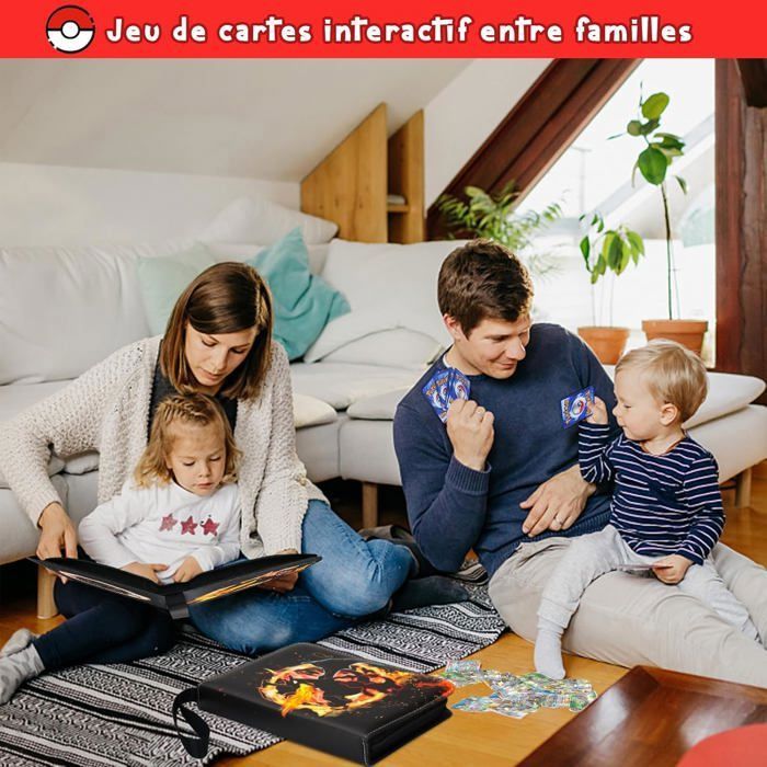 Album De Collection Cartes 50 Pages 900 Emplacements - Porte-Cartes Portable En PU Imperméable Pour Enfants