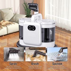 Nettoyeur À Vapeur Pressurisé Portatif Avec Ensemble D'Accessoires De