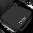 Pour Fiat 500-Noir - Coussin de siège de voiture - Juste de coussin de siège de voiture en cuir, Protection e-0