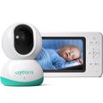 Aycorn Babyphone Moniteur vidéo pour bébé avec caméra et écran LCD extra large, Vision nocturne, Surveillance de la Température-0