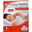 Protège matelas molleton imperméable enduction respirante-0