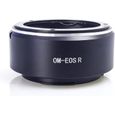 Bague d'adaptation OM-EOS R pour objectif Olympus OM 35 mm compatible avec Canon EOS R Mount appareil photo Canon EOS RF RP-0
