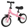 HOMCOM Draisienne enfant vélo sans pédales pour enfants de 3 à 6 ans selle hauteur réglable 35 Kg Max. structure en métal-0