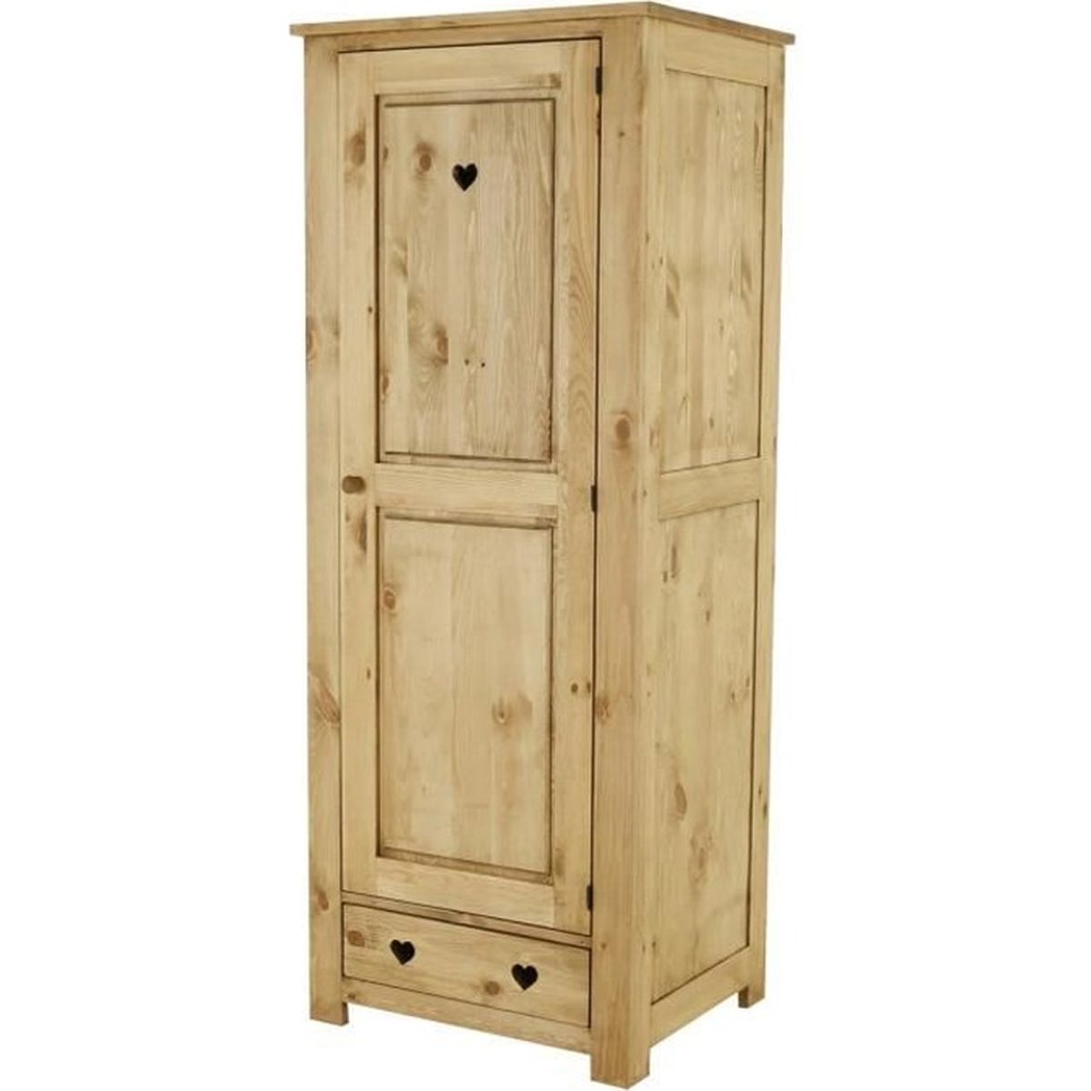 Bonnetiere Rustique Avec Coeur 1 Porte 1 Tiroir Achat Vente