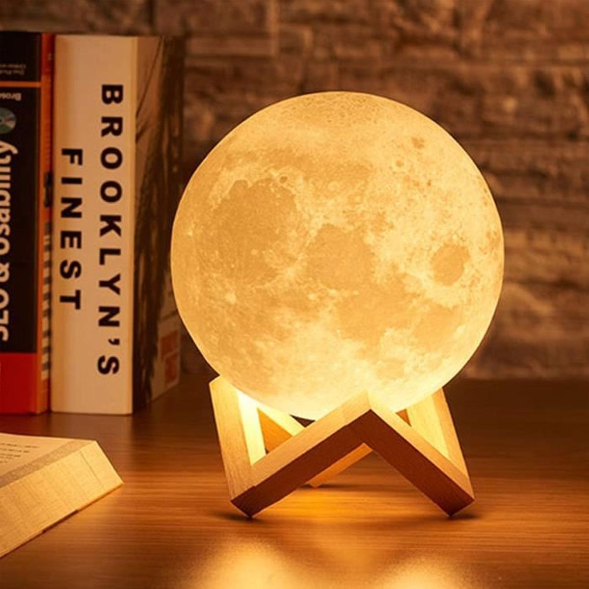 Lampe de nuit romantique 16 couleurs lampe de lune personnalisée avec votre propre image et texte cadeau d'anniversaire cadeau de fête des mères avec support et commande tactile 15CM