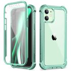 GRANDEVER Dexnor Coque Compatible avec Iphone 12 et pour Iphone 12 Pro 6,1'', 360 degrés Coque de Protection Avant et arrière Antichoc