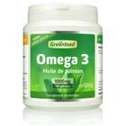 Greenfood Huile de poisson oméga 3, 1000 mg, dose extra élevée - contribue au fonctionnement normal du cerveau. Sans additifs