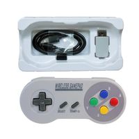 Manette de jeu 2.4GHZ avec bouton coloré pour SNES Super Nintendo Classic MINI