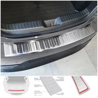Protection pour bords de chargement en aluminium pour Mazda 3 Typ BP Salon année 2019- [Argent brossé]