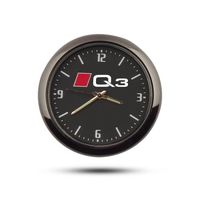 Décoration véhicule,Décoration de voiture Horloge Montre Électronique de Voiture Montre À Quartz Pour Audi A1 A2 A3 - FOR Q3[D856]