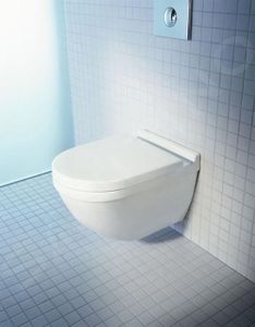 WC - TOILETTES Duravit Starck 3 WC suspendu, avec WonderGliss, bl