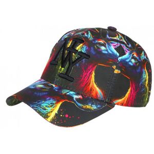 Casquette Enfant Patchwork Verte Et Jaune New York Baseball - Neuf Avec étiquettes