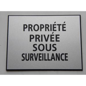 plaque gravée PROPRIETE PRIVEE ACCES INTERDIT FT 150 X 200 MM