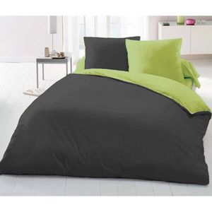 Paris Bleu 100/% Microfibre 2 taies Housse de Couette 220x240