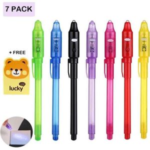 Stylo A Encre Bille Invisible Magique Uv Lumière Secret Espion Fourniture Bureau Stylo A Encre Bille Invisible Magique Uv Lumière Secret Espion Fourniture Bureau