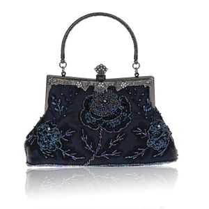 sac pochette bleu marine