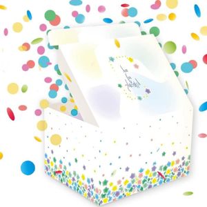 PAPIER CADEAU Boite Surprise Confettis Boite Cadeau, Box Surpris