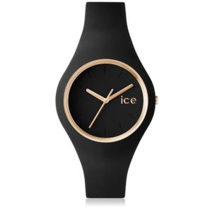 MONTRE Ice-Watch - ICE glam Black - Montre noire pour femme avec bracelet en silicone - 000982 (Small)
