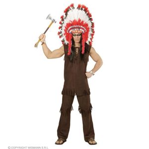 Kinderkostüm Indio Apache - Komplett-Set Mit Hemd, Hose Mit Schürze & Feder-Kopfband (Größe 1-2 Jahre)