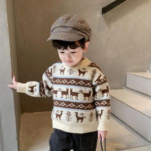 PULL Garçons épaissir pull de Noël bébé hiver tricots style occidental enfants automne  hiver hauts